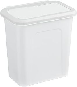 Navaris Pattumiera Sospesa Cucina Umido 9 L - Cestino Spazzatura Differenziata da Appendere al Lavello - Secchio Rifiuti Organico Antiodore - Bianco