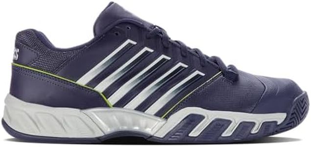 K-Swiss Men's Bigshot Light 4 Tennis Shoe, Peacoat/Gray Violet/Lime Green, 12