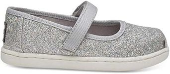 TOMS Boy's Girl's Mary Jane Flat, S