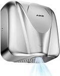 AIKE Elephant Power Commercial Hand Dryer High Speed Auto Warm Wind, Brushed Stainless Steel Cover AC110V-130V Model AK2812