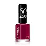 Rimmel London 60 Seconds Super Shine Nail Polish, 320 Rapid Ruby