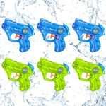 Water Guns for Kids Squirt Guns - 6 Pack Mini Water Blaster Soaker with Trigger for Boys Girls Summer Outdoor Swimming Pool Water Fighting