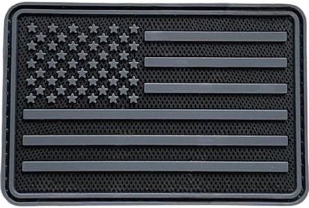 US American Flag Patch - Premium Military Tactical Morale Patch, PVC Rubber Hook & Loop Fastener Patches for Backpacks, Military Uniforms, Jeans, Jackets, Vests, Hats & More