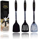 Culinary Couture Stainless Steel and Silicone Turner Set