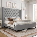 PaPaJet Queen Bed Frame 61.4" Tall 