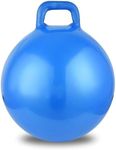 Hopper Ball, Hopping Toys for Kids, 17inch Bouncy Ball with Handle for Boys Girls Aged 3-8, Inflatable Bounce Jumping Toy (Blue)