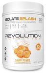 Revolution Nutrition, Isolate Splash, Clear Whey Protein Powder, Juice-Type Protein, Candy Flavour, Collagen, 24g Of Protein Per Scoop, Zero Sugar, 817g, 23 Servings (Candy Peach, 1.8 Pound)