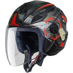 Steelbird SBA-6 7Wings Gravity Open Face ISI Certified ABS Helmet