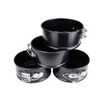 4 inch Small Springform Pan, Happybase 4 Piece Nonstick Round Cake Pans Mini Cheesecake Pan with Removable Bottom for Mini Cheesecakes, Pizzas and Quiches