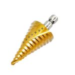 YOKOCUT Step Drill Bit HSS Titanium Step Drill Bit For Metal Multiple Hole Drilling Spiral Grooved Cone Drill Bit Stepped Up Bits For DIY Lovers | 5-35MM