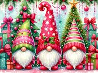 Christmas Gnomes Diamond Painting K