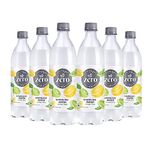 Paper Boat Lemon Lime Sparkling Water, Pack of 6, 600ml Each | Carbonated Water | Zero Sugar, Zero Calories I Sugar Free