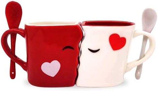 DAMAKBI Tazas Café Originales. Regalo Para Parejas-Juego Tazas Modernas- Pareja Regalos Originales, Taza Té Enamorados