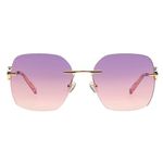 Tommy Hilfiger Square 100% UV Protection Puplish pink-purple gradient Sunglasses For Women - TH 2650 C3-21 S