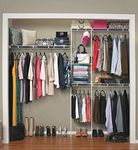 ClosetMaid With Shelves, Hardware, Durable Steel, Fixed Mount Installation, White, Alloy