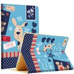 DuraSafe Cases for iPad Mini 6 8.3 Inch 2021 [ Mini 6th Gen ] A2567 A2568 A2569 MK7M3HN/A MLWL3HN/A MK7R3HN/A MK7P3HN/A Printed Folio Smart Protective Sleek & Classic Design Cover - Puppy Friend