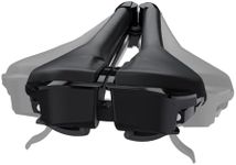 HUGEOAKS Width Continuously Adjustable Bike Seat - Comfortable & Prostate Friendly Bicycle Saddle for Mountain Bikes, Road Bikes, City Bikes & Exercise Bikes (1 Pack)