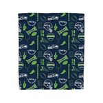 Pegasus Home Fashions Seattle Seahawks 50'' x 60'' Collage Icons Polar Fleece Blanket