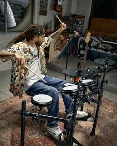 Donner DED-200X Electronic Drum Set – Mesh Pads, 8-Piece Kit
