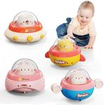 NUMBERFUN 4PCS Animal Cars Toddler Toys,Baby Toys 1 Year Old,Press and Go Car 1 Year Old Girl Toys,First Christmas Birthday Gift Infants Car Toys for 1 2 Year Old Girls