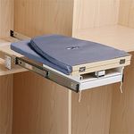 Wall Mounted Ironing Board 180° Rotation Retractable Ironing Board Closet Folding Pull-Out Stow Away, Gray, 81x31x15cm