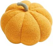 OUKEYI 13.8"/35cm Flower Floor Pillow Pumpkin Shape Cushion Cute Seating Pad Chair Cushion Oversized Throw Pillow,Halloween Pumpkins Plush Toys,for Home Decoration Kids Girls Women Gifts