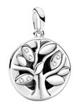 Family Tree of Life Pendant Charm Bead S925 Sterling Silver fits Pandora Moments Women's Charms Bracelet or Necklace - Birthday Gift for Her Girls Mum Nan Nana Daughter Sister Wife