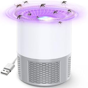 Bug Zapper, Mosquito Killer Lamp, Portable Zappers USB Rechargeable Mosquito Killer Electric Lamp, Indoor Outdoor Use Bug Zapper Powerful Attractant for Backyard Patio Camping