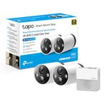 TP-Link Tapo 2K QHD Outdoor Wire-Free Security Camera System, Up to 180 Day Battery, Color Night Vision w/Starlight Sensor, Motion Detection, Works w/Alexa&Google Home (Tapo C420S2)