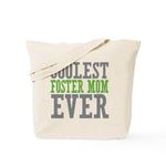 CafePress Coolest Foster Mom Tote Bag Natural Canvas Tote Bag, Reusable Shopping Bag