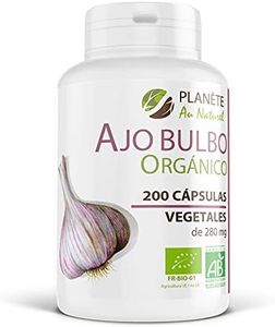 Ajo Bulbo Orgánico - 280 mg - 200 cápsulas vegetales