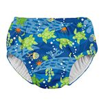 i play. Toddler Boys' Snap Reusable Absorbent Swimsuit Diaper, Royal Blue Turtle Journey, 3T