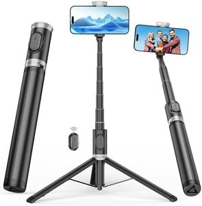 ACKIMA 67" Selfie Stick Phone Tripod, All-in-1 Cell Phone Tripod with Wireless Remote, Extendable Compact Tripods Portable Travel Stand for iPhone Android Selfie/Video Recording/Live Stream/Vlog