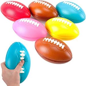 Liberty Imports 6 Pack: Foam Footballs 7.5", Easy Grip Soft Toddler Football for Kids Practice Training, Yard Game, Indoor Outdoor Sports Games