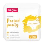 Sirona Disposable Period Panties for Women | XXL | 360° Sanitary Protection for Super Heavy Flow | No Leakage, No Rashes, No Discomfort | Maternity Panties with High Absorbency | Pack of 5