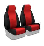 Coverking Custom Fit Front 50/50 Bucket Seat Cover for Select Acura RSX Models - Spacermesh 2-Tone (Red with Black Sides)