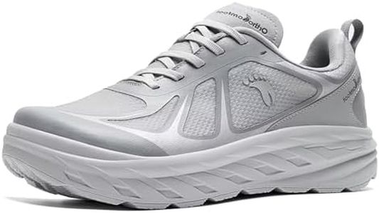 Women's Orthopedic Diabetic Wide Width Toe Box Walking Shoes: Comfortable Plantar Fasciitis Orthotic Arch Support Bunions Recovery Sneakers, Outdoor Cycling Road Running Shoes Gray Size 8.5