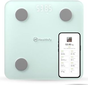 Healthifyme Smart Scale, Weighing Scale For Body Weight Get Data Driven Smart Weight Loss And Track 11 Plus Key Body Metrics In Healthifyme App|1 Month Free Smart Plan| 2 Years Warranty (Green)