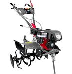 DVI 7HP Weeder/Tiller/Cultivator with Light & 4 Stroke High Power Petrol Engine | for Working in Different Whether | Suitable for Farm & Agriculture Weeding (with Plough Attachment)