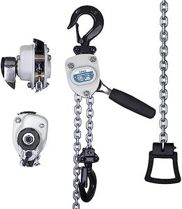 TOYO Mini Chain Hoist 550lb,10ft Lever Hoist 1/4 ton Mini Puller 3M Lever Chain Hoist with 2 Heavy Duty Hook for Warehouse Garages Building Automotive Machinery (550Lb 10Ft)