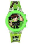 Truvic Glowing Watch for Kids Boys Watch, Diwali Gift, Birthday Return Gift, Best Digital Toy Watch for Boy's & Girl's (Ben 10 Green Colored Strap)