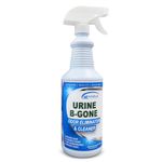 KINZUA ENVIRONMENTAL Urine B-Gone, Professional Enzyme Odor Eliminator & Pet Stain Remover, Human, Cat & Dog Urine Cleaner, Effective on Laundry, Carpets & More (947 ml (Pack of 1), Original)