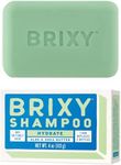 BRIXY Hydrating Shampoo Bar For Dry Or Curly Hair | Aloe, Shea Butter, & Avocado Oil | Ceramide & Niacinamide Support The Moisture Barrier | pH Balanced, Color Safe, Vegan, Plastic Free