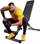 OVERDRIVE Sports City Adjustable Bench for Home Gym Workout Fitness Incline Decline Flat Weight Bench