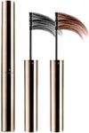 Ultra-Fine Lengthening Waterproof Quick-Dry Mascara, Black Mascara for Fine Short Lash Older Women Mulit-layered Lashes,Ultimate Length Volumizing Lower Bottom Lashes Mascaras (Brown+Black)