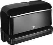 Electric 2 Hole Punch,VEYETTE Black Hole Punch,Punches Up to of 12-15 Sheets Paper, AC or Battery