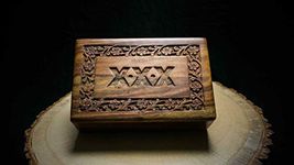 Smoking Wood Handmade Hand Carved Home Decorative Stoner Smokers Tobacco Stash Box