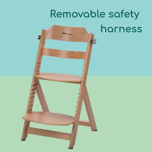 Bebeconfort Timba Wooden High Chair – Adjustable Baby Seat