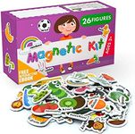 Foam Magnets and Magnetic Letters for Toddlers and Kids - ABC Alphabet Magnets for Refrigerator and Dry Erase Board - Baby Magnets for Fridge and Whiteboard - Ideal for Kids!