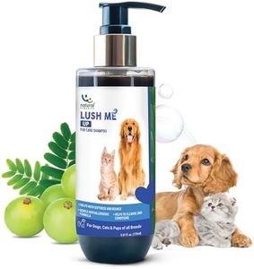 Natural Remedies Lush Me Up Mild Anti-Hairfall Shampoo for Dogs, Cats & Pups of All Breeds, Reduces Hair Fall and Restore Softness and Bounce, Cleans & Conditions, Natural and Safe, 175 ml